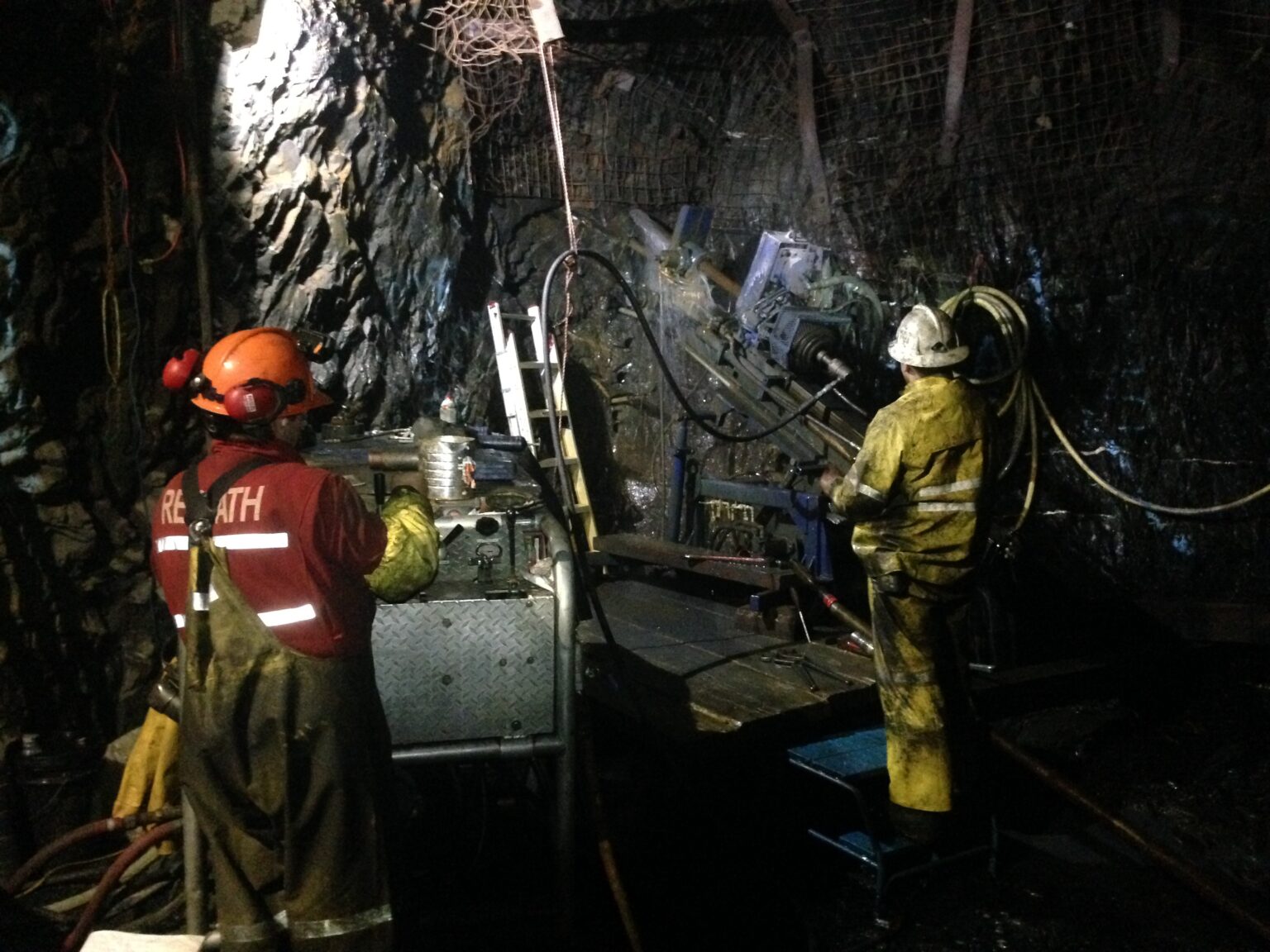 Underground decline - exploration drilling - 2015